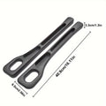 2pc Car Seat Gap Filler Organizer Pu Waterproof Car Seat Gap Plug Strip with 2 Grooves Seat Gap Storage Auto Interior Accessorie